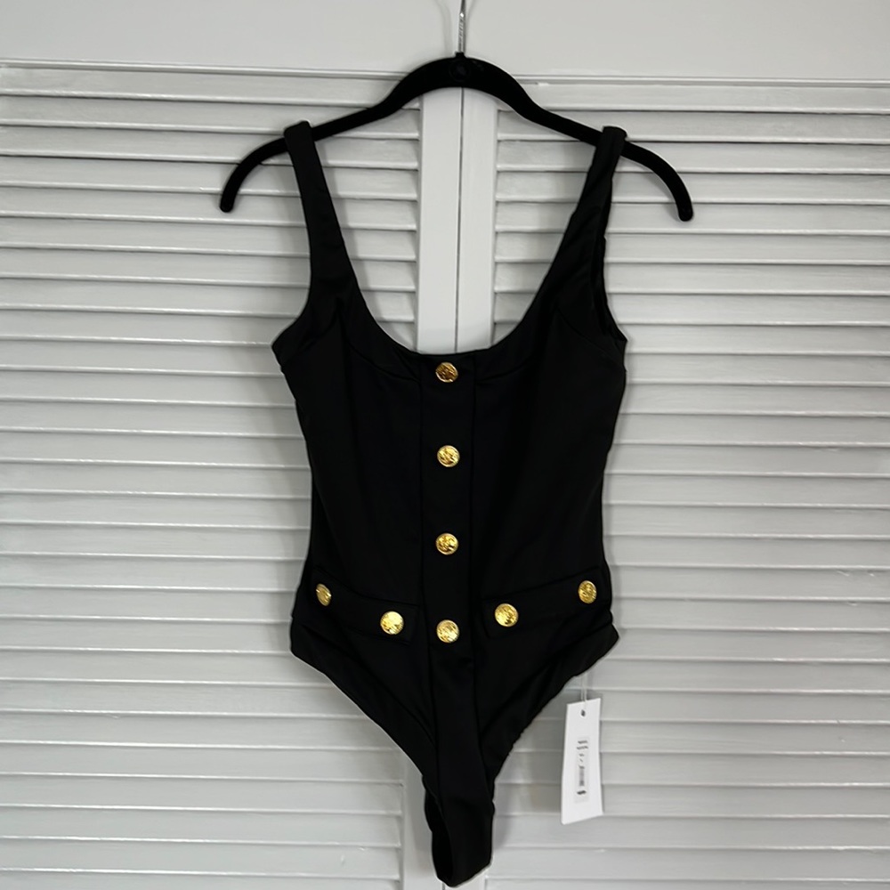 NWT Caroline Constas One-Piece Sailor Swimsuit Small